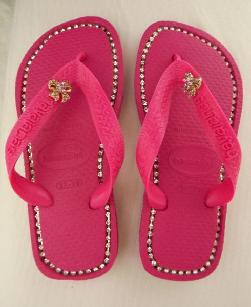 Havaianas Personalizadas Rosa Top Infantil