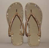 Havaianas Personalizadas Dourado Slim